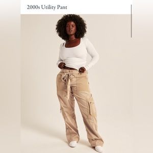 Abercrombie Tan Cargo Pants NWT Size M Utility Pant